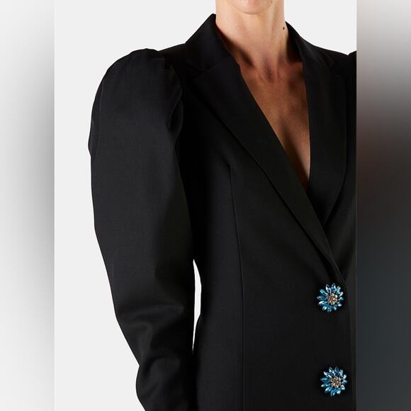 ROTATE Birger Christensen Carol Crystal-Embellished Blazer Mini Dress Size US-4 - Picture 5 of 15